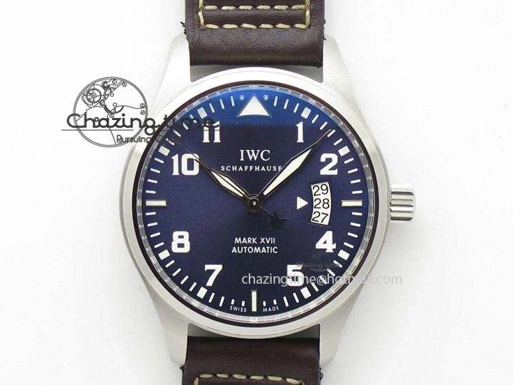 MIROTIME 0405 Mark XVII Le Petit Prince MK Maker 1:1 Best Edition SS Blue Dial A2892 On Brown Leather Strap GoodFit 7379